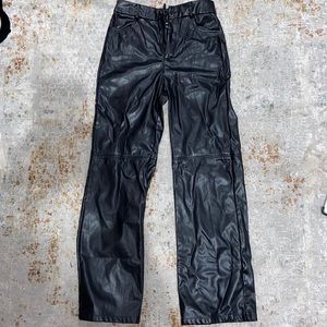 Shein Black Leather Pants